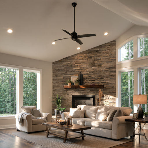 Why Professional Ceiling Fan Installation Is Essential for High and Vaulted Ceilings