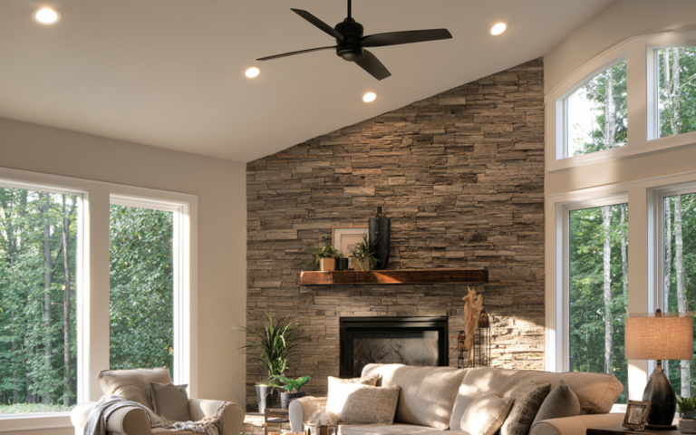 Why Professional Ceiling Fan Installation Is Essential for High and Vaulted Ceilings